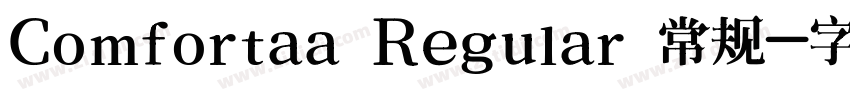 Comfortaa Regular 常规字体转换